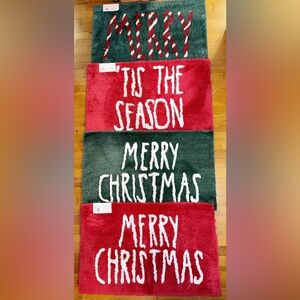 NWT Rae Dunn Holiday /Christmas/Seasonal Bathroom Mat/Rug Polyester Pile 20”x32”